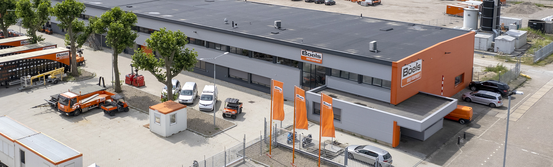 Excavator at a construction site