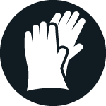 Guanti di protezione obbligatori