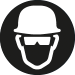 Eye protection and safety helmet