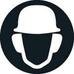 Hear protection and safety helmet